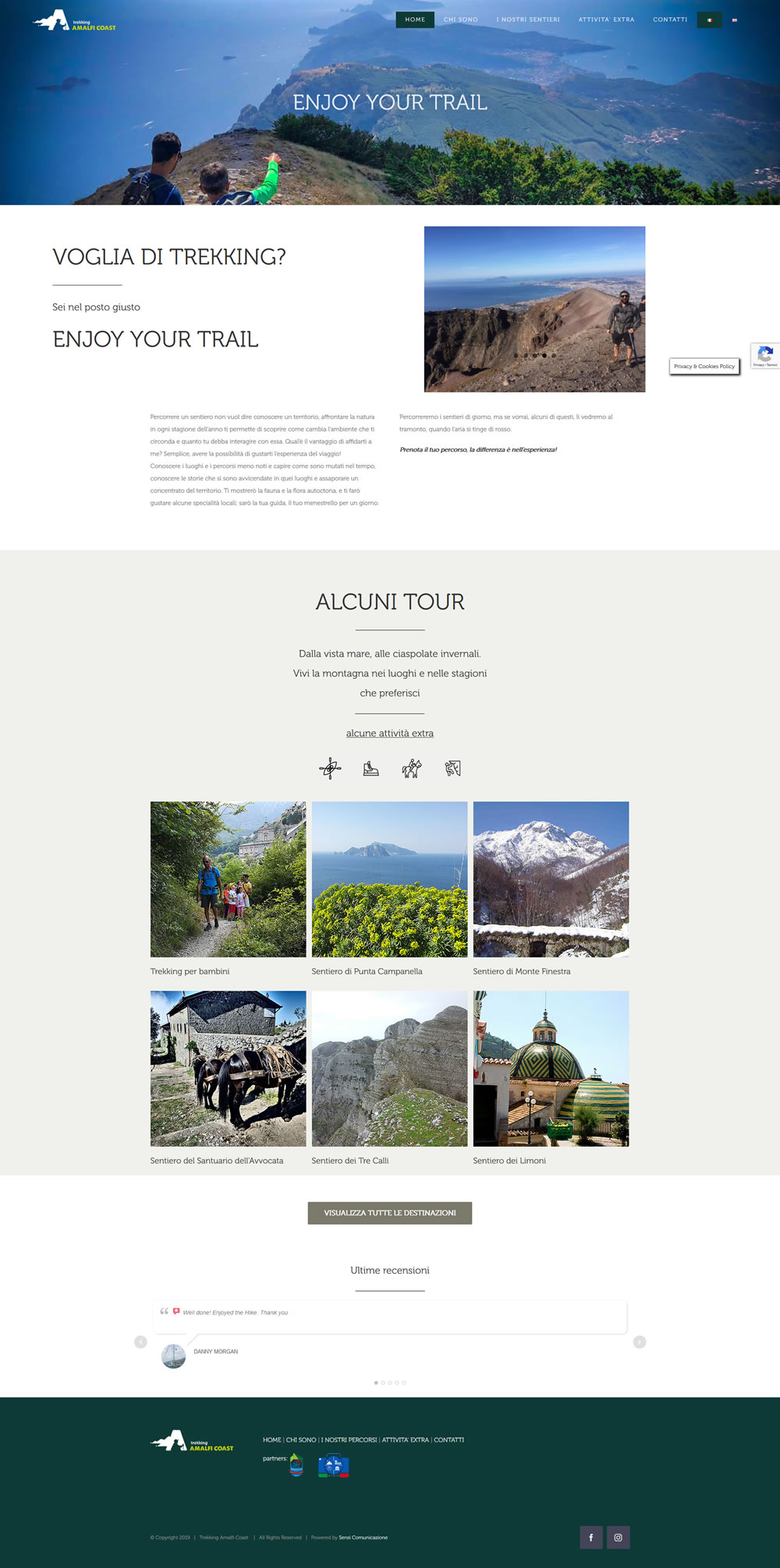 Trekking Amalfi Coast - Setteweb.it Portfolio Sito Web WordPress 7Web-2019